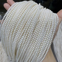 Filaments de perles d'eau douce cultivées de qualité AAA, rondes et parfaites, de 4-5 mm, couleur blanche, service d'échantillonnage en Chine pour la fabrication de bijoux