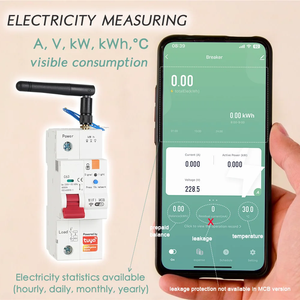 Système d'automatisation domestique de haute qualité Tasmota, interrupteur intelligent MCB ESP32 C2 1P, disjoncteur WIFI pour la maison - Product Image 2