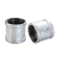 Raccord droit en fonte malléable classe 150 |   Raccord de tuyauterie femelle-femelle conforme à la norme ASTM pour les conduites de gaz naturel et d'eau