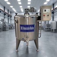 Machine à fabriquer du lait et du yaourt de 100L, 200L, 300L, 500L, 1000L, pasteurisation, refroidissement, fermentation, réservoir, pasteurisateur de jus de fruits