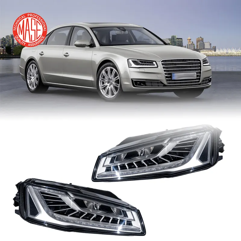 CZJF High Quality For AUDI A8 2015 Head LAmp Headlight Hid Xenon For A8 2011 2012 2013 Xenon Upgrades For A8 2015 RH LH OEM
