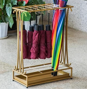 Moderno <span class=keywords><strong>Portascarpe</strong></span> e <span class=keywords><strong>Portaombrelli</strong></span> Pieghevole Dorato e Nero Stile Buke Fornasetti per Sedia in Metallo Artigianale - Product Image 3