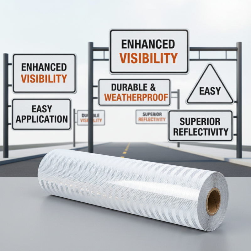 PET Prismatic Reflective Material Rolls PVC