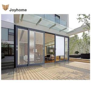 Usine de <span class=keywords><strong>porte</strong></span> <span class=keywords><strong>coulissante</strong></span> moderne en aluminium à panneaux multiples personnalisée sécurité anti-ouragan étanche pour les intérieurs de balcon avant - Product Image 3