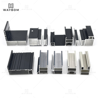Ventanas Corredizas de Aluminio de 50 PT, Vidrio de Aleación de Aluminio, para Cocina, Baño, Balcón, Sala de Estar, Puerta Abatible PD PT, Perfil de Aluminio para Patio