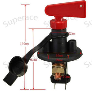 Interrupteur de coupure de batterie 12V/24V, 6 pôles, type <span class=keywords><strong>FIA</strong></span>, kit pour voiture de course, coupé, circuit - Product Image 2