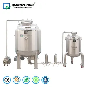 Tanque dosificador de agitación magnética personalizado de fábrica con filtro y tanque de almacenamiento para línea de producción de lácteos