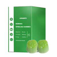 Lifeworth Beauty Body Spiruline Comprimés et Poudre Adulte Applicable Bonbons Gummy avec Vinaigre de Cidre de Pomme pour la Perte de Poids