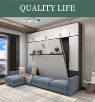 Muebles de Hogar Ahorradores de Espacio Cama Abatible de Pared Plegable con Sofá Cama Murphy