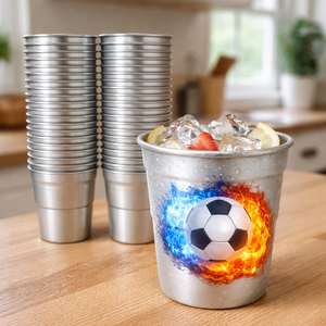 Vasos <span class=keywords><strong>de</strong></span> Aluminio Personalizados <span class=keywords><strong>con</strong></span> Temática <span class=keywords><strong>de</strong></span> Fútbol <span class=keywords><strong>de</strong></span> 9 oz, 12 oz, 16 oz y 32 oz, Vasos <span class=keywords><strong>de</strong></span> Cerveza <span class=keywords><strong>de</strong></span> Metal Reutilizables <span class=keywords><strong>con</strong></span> Impresión Completa para Deportes - Product Image 4