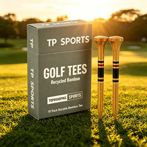 Paquete al por mayor <span class=keywords><strong>de</strong></span> tees <span class=keywords><strong>de</strong></span> golf personalizados <span class=keywords><strong>de</strong></span> bambú y almidón <span class=keywords><strong>de</strong></span> maíz, decorativos para interiores, <span class=keywords><strong>de</strong></span> colores (negro, rosa), para simulador, tamaño S - Product Image 1