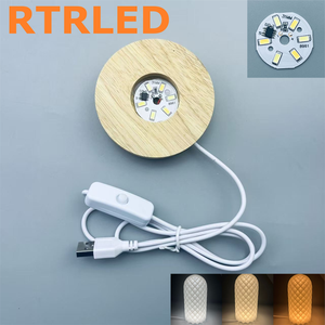 Base in Legno Intagliata a Mano per Esposizione, Supporto Cilindrico per Luce Notturna LED, Decorazione per Cameretta Bambini - Product Image 3