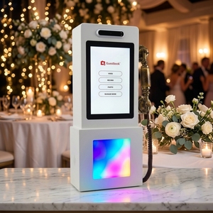 <span class=keywords><strong>Livre</strong></span> d'or vidéo et audio tactile 10,1'' avec enregistreur vocal pour mariages et événements, style cabine téléphonique rétro - Product Image 1