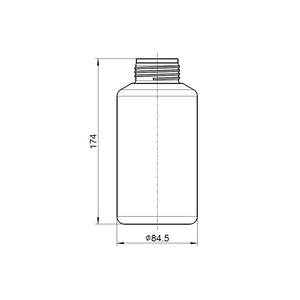 <b>Bottle</b> 750ml round <b>with</b> thread - Product Image 3