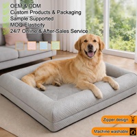 Lit pour animaux de compagnie à effet rafraîchissant, entièrement démontable et lavable, grand canapé-lit pour chiens et chats, fournitures estivales pour animaux de compagnie