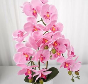 Vente directe Oh Arts, plantes en pot décoratives de luxe, orchidée artificielle en pot pour la décoration du salon - Product Image 4