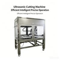 Machine de découpe automatique à ultrasons pour pain et gâteaux, équipement commercial programmable pour la découpe de mousses et de cheesecakes mille-feuilles
