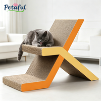 Petaful Nouvelle griffoir pour chat en forme de X, détachable, moderne, grand format, écologique, en papier durable, pour grimper et aiguiser les griffes