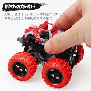 รถของเล่นมอนสเตอร์แซป 4x4 ขับเคลื่อนด้วยแรงเสียดทาน สำหรับเด็กอายุ 3 ปีขึ้นไป พร้อมล้อขนาดใหญ่และคุณสมบัติหมุนได้ 360 องศา - Product Image 4