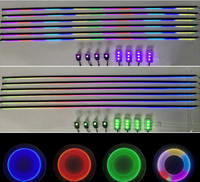 2023 nouveau 22 LED en 1 voiture acrylique LED lumière ambiante rêve couleur chasse voiture bande lumineuse décorative Led atmosphère lampe intérieure