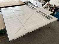 Puerta de garaje de diseño moderno para el hogar, Cedro sólido aislado, madera Real, cochera rústica personalizada, estilo de casa, ventanas de perspectiva de lujo