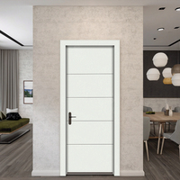 Portes d'intérieur en peau de WPC insonorisées blanches modernes de haute qualité pour la maison