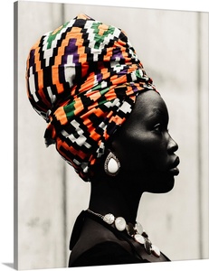 Toile décorative murale noire pour femmes, style africain, impressions sur toile, peinture - Product Image 1
