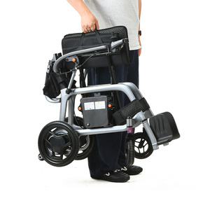<span class=keywords><strong>Fauteuil</strong></span> <span class=keywords><strong>roulant</strong></span> électrique pliable léger en fibre de carbone, puissant, pour personnes handicapées, OEM ODM - Product Image 6