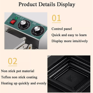 ماكينة طهي الوافل والفطائر الكهربائية ، غير لاصقة ، Sonifer - Product Image 4
