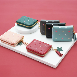 नई टासल जिपर पर्स पीवीसी महिला बटुए बहु-कार्यात्मक प्यारी महिला पर्स सस्ती पोर्टेबल फोल्ड वॉलेट - Product Image 2