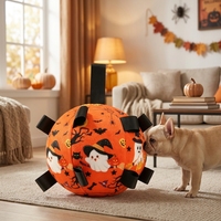 Jouet interactif pour animaux de compagnie pour Halloween avec poignées en ruban pour chats et chiens