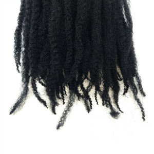 Extensions de cheveux Marley <span class=keywords><strong>Afro</strong></span> Kinky Twist en fibre haute température ignifuge pour femmes, tresses en vrac, faux locs individuels - Product Image 5