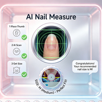 Equipo Expendedor de Belleza Comercial y Elegante, Impresora de Arte de Uñas de Autoservicio con IA, Soporte de Pago Global, Pantalla Táctil de 21 Pulgadas