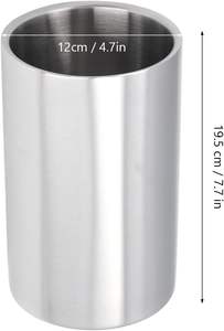 Seau à glace isotherme en acier inoxydable à double paroi de 1600 ml pour champagne et bière – Vente en gros - Product Image 4