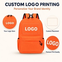 Mochila Escolar con Logotipo Personalizado, Tela Oxford Transpirable, Bolsa para Niños de Primaria y Secundaria, para Clases de Entrenamiento, Tutorías, Regalo