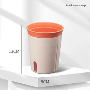 Vente en gros auto-arrosage intelligent <span class=keywords><strong>petit</strong></span> pot de fleurs moderne en <span class=keywords><strong>plastique</strong></span> Pot de fleur Pot pour <span class=keywords><strong>jardin</strong></span> décoration de la maison - Product Image 2