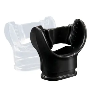 柔软舒适黑色透明硅胶水肺潜水调节器通气管喉舌