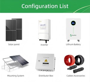 Sistema Solar de 5kw, Sistema Completo <span class=keywords><strong>Solis</strong></span>, <span class=keywords><strong>Inversor</strong></span> Híbrido de 16kw, Sistema Solar Híbrido de 10kw con Batería Lifepo4 - Product Image 4