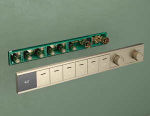 Set <span class=keywords><strong>Doccia</strong></span> <span class=keywords><strong>Termostatico</strong></span> Premium Multifunzione a <span class=keywords><strong>Incasso</strong></span> con Effetto Pioggia e Cascata per Bagno - Product Image 2