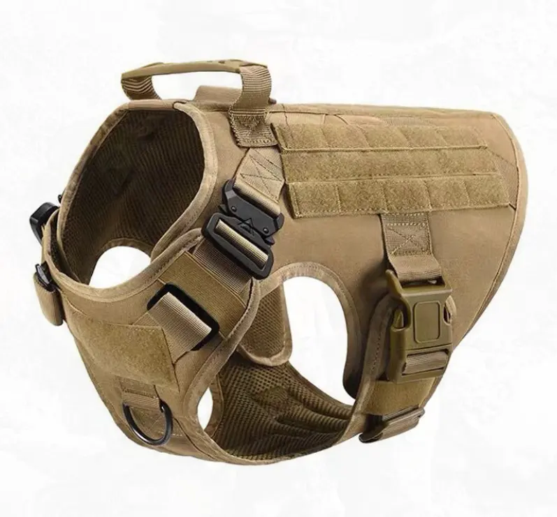 Gilet de sécurité pour chien tactique en plein air avec Logo personnalisé, harnais de chasse réglable sans traction pour chien