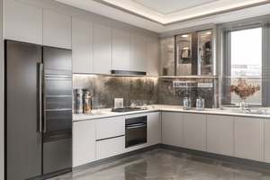 SANTOPOVA Modern Handleless Designer Kitchen Cabinetry Premium Plywood <b>Storage</b> Zones with Lacquer Finish - Product Image 3