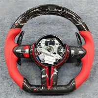 Volant de direction personnalisé en fibre de carbone LED M Performance compatible avec BMW F30 F10 F32 F10 F20 F07 F01 E46 E60 E90 M3 M4 M5