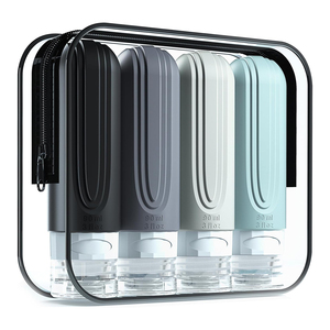 Kit <span class=keywords><strong>de</strong></span> Botellas <span class=keywords><strong>de</strong></span> <span class=keywords><strong>Silicona</strong></span> para Cosméticos <span class=keywords><strong>de</strong></span> <span class=keywords><strong>Viaje</strong></span>, Aprobado por la TSA, Personalizado, Recargable, Juego <span class=keywords><strong>de</strong></span> Botellas <span class=keywords><strong>de</strong></span> <span class=keywords><strong>Silicona</strong></span> para Artículos <span class=keywords><strong>de</strong></span> Aseo - Product Image 6