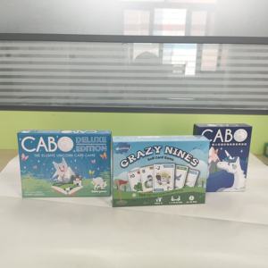 Jeu de cartes de <span class=keywords><strong>golf</strong></span> CRAZYNINES Design personnalisé de haute qualité 350gsm cartes à jouer à code-barres boîte en bois <span class=keywords><strong>carte</strong></span> à jouer - Product Image 1