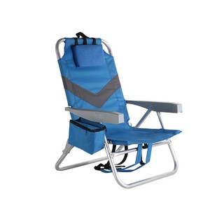 <span class=keywords><strong>Silla</strong></span> de <span class=keywords><strong>Playa</strong></span> Plegable de Aluminio de 5 Posiciones, Compacta y Portátil para Adultos, con Barra para Toallas, Multicolor, para Uso en el Parque - Product Image 6