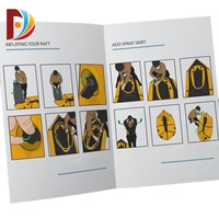 Impression personnalisée de dépliants, brochures, livrets, manuels d'instructions, prospectus, menus pliants en papier couché A4 avec logo