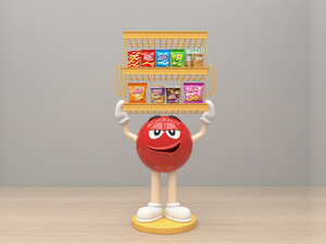 Présentoir à collations créatif-Étagère en forme de personnage de dessin animé pour la décoration de magasin et la promotion de produits - Product Image 3