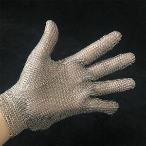 ביצועים גבוהים רשת נירוסטה כפפות רשת נירוסטה עבור עובד הקצב להגן על הידיים מפני כפפת סכין - Product Image 5