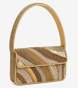 Sac à bandoulière de luxe pour femme, fait main, en perles de verre, moderne, durable, léger, avec fermeture à bouton, capacité 1-1,9 L, personnalisable - Product Image 3