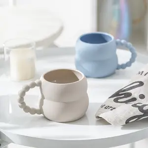 定制北欧陶瓷杯哑光釉独特可定制陶瓷咖啡杯